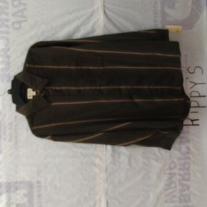 Haggar Button Down Striped Shirt